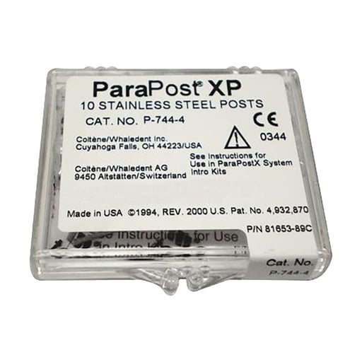 ParaPost XP P744-4 yellow .040" (1.0mm) stainless steel post, 10 post refill