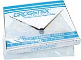 Crosstex 9.5" L x 11" W Clear Plastic Headrest Covers. Manufactured from clear