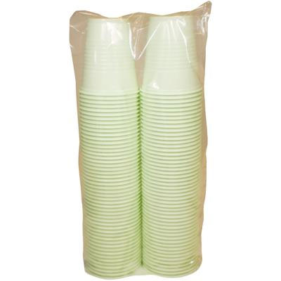 Crosstex Green 5 oz. Plastic Cups, Case of 1000