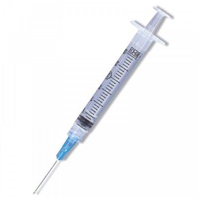BD Luer-Lok / PrecisionGlide 3 mL BD Luer-Lok Syringe with 21 Gauge x 1". BD