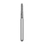 Solo #1114.8 coarse grit, round end taper diamond bur, single use. Package of 25 burs