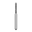 Solo #1812.8 coarse grit, beveled cylinder diamond bur, single use. Package of 25 burs