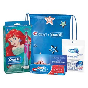 Oral-B Kid's 3+ Disney Princess Power Toothbrush Bundle, 3/Pk. Contains