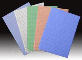 Tidi Choice - Teal Waffle-Embossed Patient Bib (13" x 18") 500/Box. 2-Ply