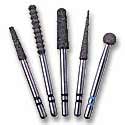 Two Striper FG #290.2 special flame shaped medium diamond bur, pack of 5