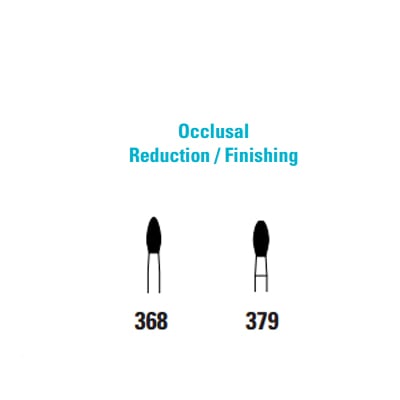 Quala FG #368 023 Occlusal Reduction/Finishing Single Use Diamond, Extra Fine