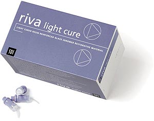 Riva Light Cure Assorted 50 Capsule Kit - Resin Reinforced Glass Ionomer, Box