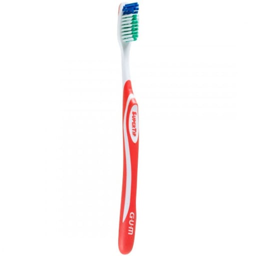 GUM Super Tip Toothbrush, Sensitive - Ultra Soft Bristles Full Head Adult