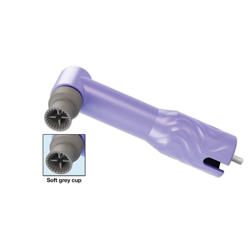 Upgrade Disposable Prophy Angles with Soft Cup 1200/Bx. Gray Latex Free Cup