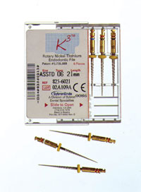 K3 Rotary Files #25, 17 mm, .12 Nickel-Titanium Rotary File. Package of 6 Files
