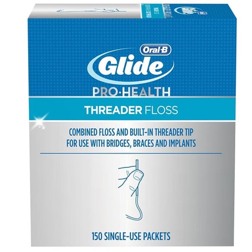 Oral-B Glide Pro-Health Threader Floss, 150/bx