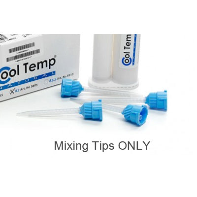 Cool Temp Natural Cool Temp Mixing Tips Blue for 50 ml Ccrtridges, box of 40