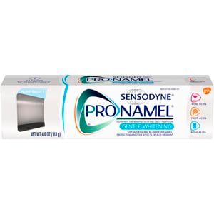 ProNamel Gentle Whitening Toothpaste, Fresh Mint, 12 - 4 oz Tubes. Protects