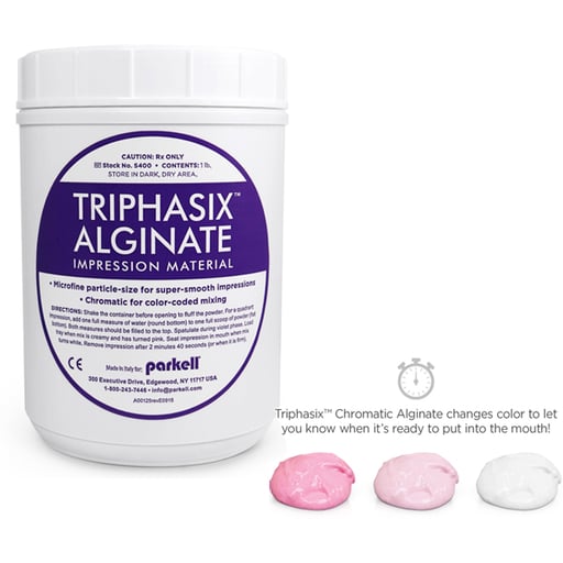TriPhasix Chromatic Alginate 10 lb package, French Vanilla flavored