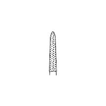 Two Striper FG #270.9 Coarse Diamond Burs, Flame shaped. Pack of 5