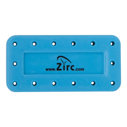 Zirc 14 Hole Neon Blue, Magnetic Bur Block with Microban