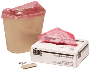 Handi-Hopper 7" x 4" x 6-3/8" Deep - Beige Small Plastic Waste Receptacle