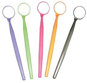 MEGA Mirror Platinum color. 2.5" lens, Length 15.5". Great for patients to see