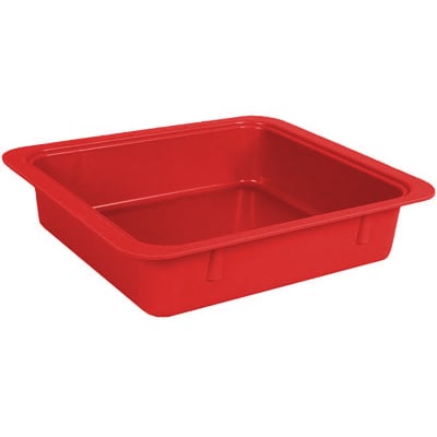 Zirc Procedure Tub - Red, 12-1/4" x 10-7/8" x 2-3/4". Tub Only. Made
