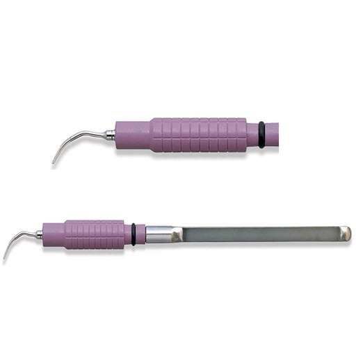 Premier 25K #1000 Triple Bend Ultrasonic Insert, Internal Flow, with Red resin