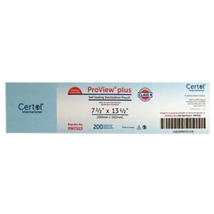 ProView plus 7.50" x 13.5" Triple Seal, Paper/Blue Film Sterilization Pouch
