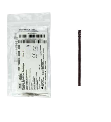 Precision Posts Titanium Post, #3 (.036 x .9mm), box of 10 posts. Precisions