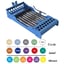 E-Z Jett Cassette 8 Instrument Holder, Neon Orange, open top, round holes