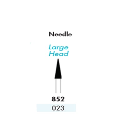 Quala FG #852 023 Needle Single Use Diamond, Fine Grit, pack of 10 diamonds