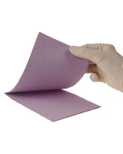 Advantage Plus Peach Patient Bibs plain rectangle (13" x 18"), 3 Ply Paper/1