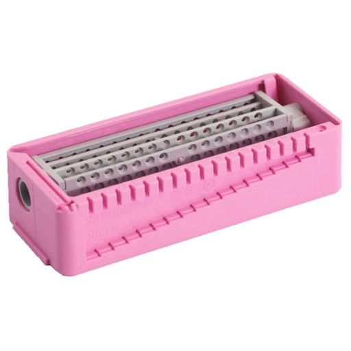PractiPal Bur/Endo Stand - Pink, holds up to either 16 burs or 28 files, Single