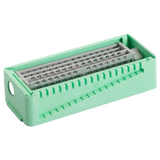 PractiPal Bur/Endo Stand - Mint Green, holds up to either 16 burs or 28 files