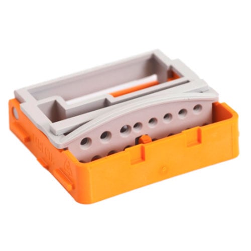PractiPal Compact File Stand - Orange. Holds up to 13 files, single file stand