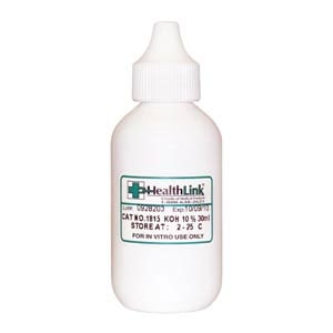 Healthlink KOH Potassium Hydroxide 10%, 30mL dropper bottle. Each