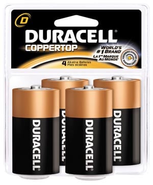 DURACELL Battery, Alkaline, Size D, 48 per case (UPC# 03361)