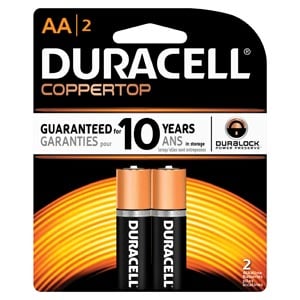 DURACELL Battery, Alkaline, Size AAA, packaged as 4 packs, 54 packs per case
