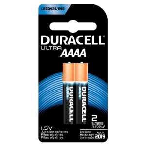 DURACELL Battery, Alkaline, Size AAAA, packaged as 2 packs, 6-2 packs per box