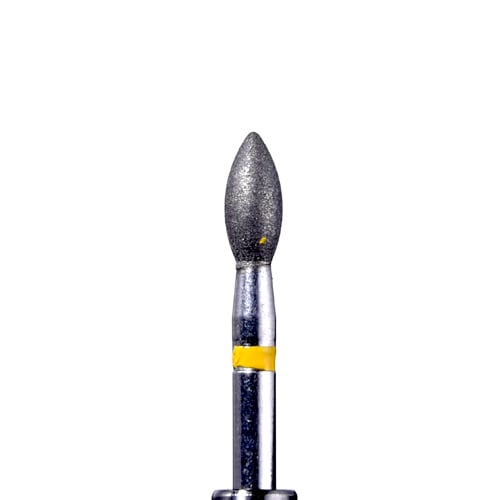 Defend FG #368.023 Super fine grit, Egg/Football diamond burs, 10/Pk