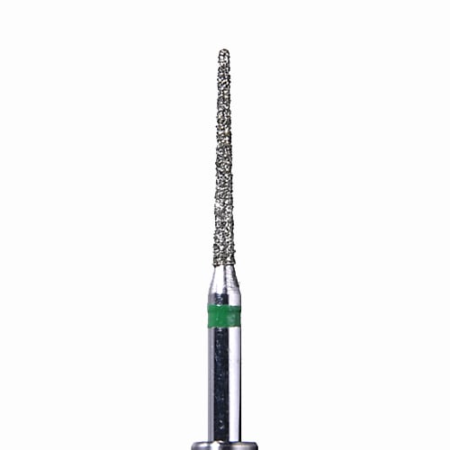Defend FG #850.010 Coarse grit, Round end taper diamond burs, 10/Pk