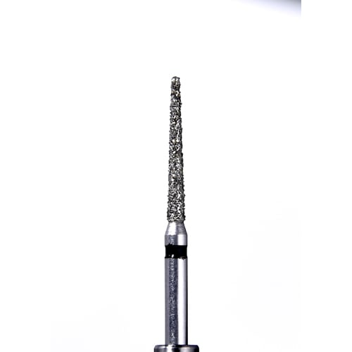 Defend FG #850.012 Super Coarse grit, Round end taper diamond burs, 10/Pk