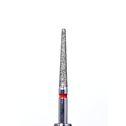 Defend FG #850.016 Fine grit, Round end taper diamond burs, 10/Pk