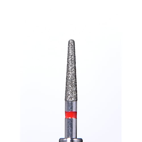 Defend FG #856.018 Fine grit, Round end taper diamond burs, 10/Pk