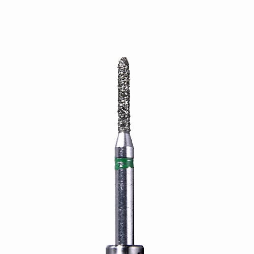 Defend FG #877.010 Coarse grit, Beveled Cylinder diamond burs, 10/Pk