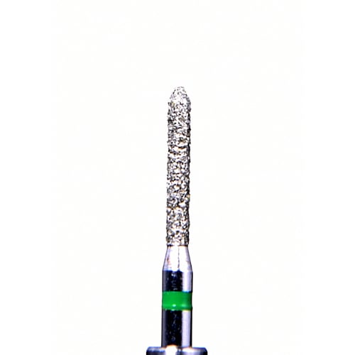 Defend FG #878.012 Coarse grit, Beveled Cylinder diamond burs, 10/Pk
