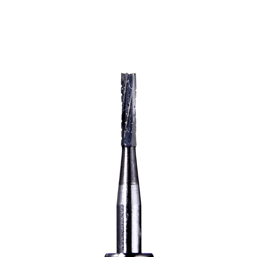 Defend FG #557 flat fissure cross cut carbide bur, pack of 10