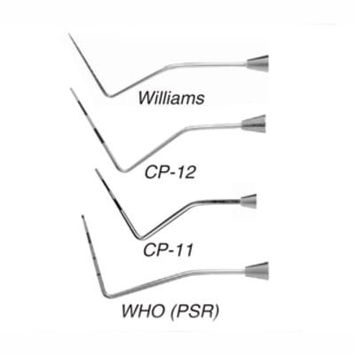 Quala Williams color-coded single end probe with #6 large 3/8" round