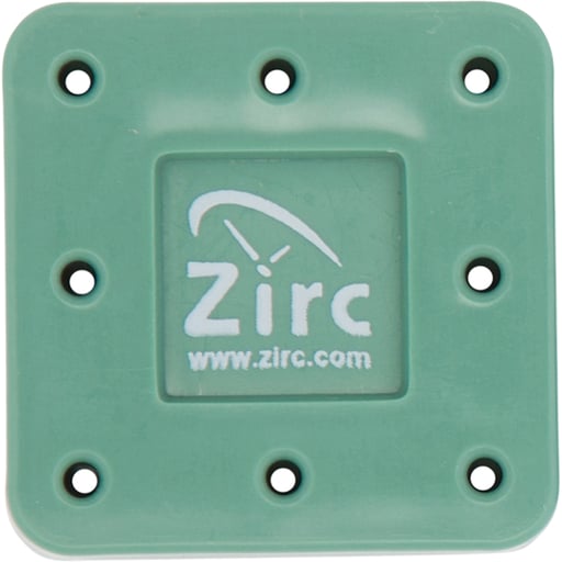 Zirc 8 Hole Green, Magnetic Bur Block with Microban. Autoclavable/Chemiclavable