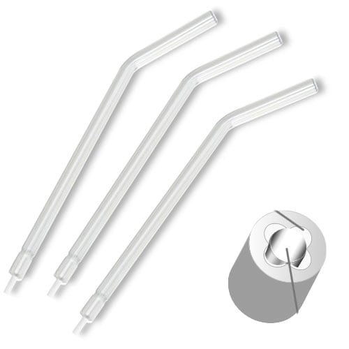 Defend Clear Disposable Air/Water 3-Way Syringe Tips, pack of 250 tips
