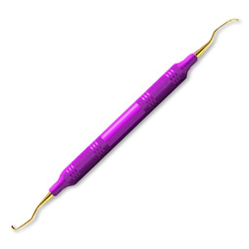 American Eagle #1/2 XP Gracey Curette with 3/8" EagleLite Resin Purple Handle