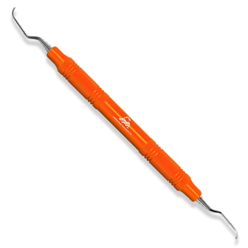 American Eagle #2L/2R Columbia Curette with 3/8" EagleLite Resin Orange Handle