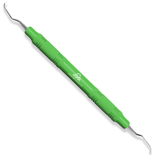 American Eagle #5/6 Langer Curette with 3/8" EagleLite Resin Green Handle